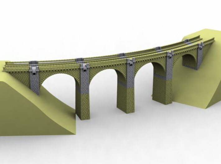 NV1M8 Modular viaduct 1 track 3d printed