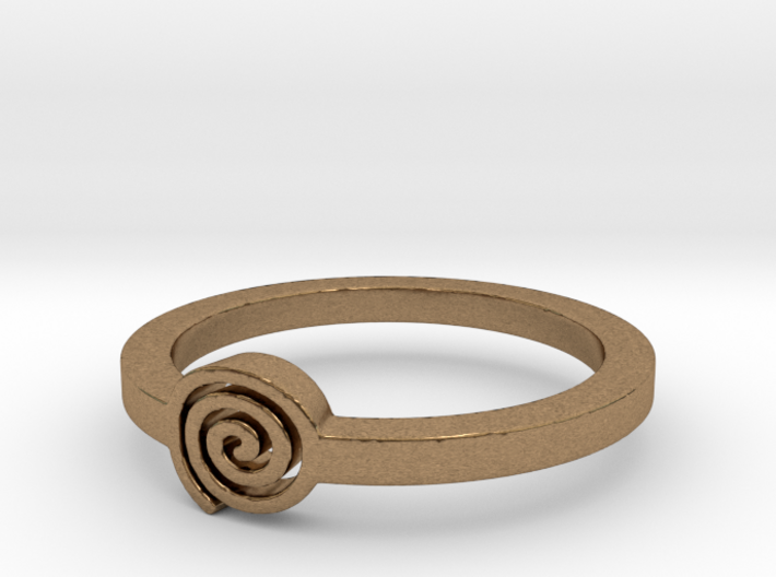 Spiral Ring Ring Size 8 3d printed