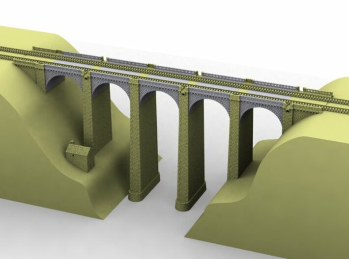 NV2M1 Modular viaduct 2 tracks 3d printed