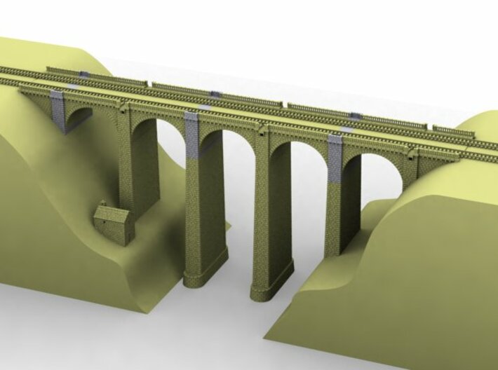 NV2M2 Modular viaduct 2 tracks 3d printed