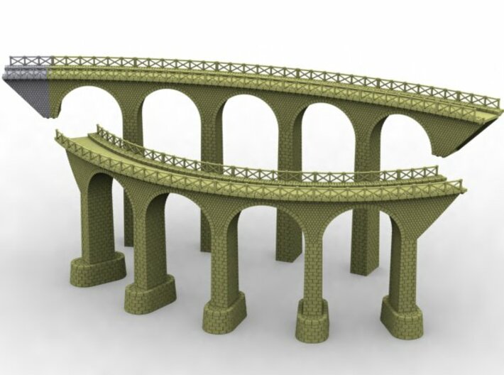 NV3M9 Small modular viaduct 1 track 3d printed