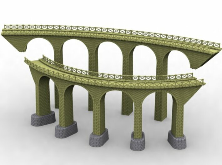 NV3M11 Small modular viaduct 1 track 3d printed 