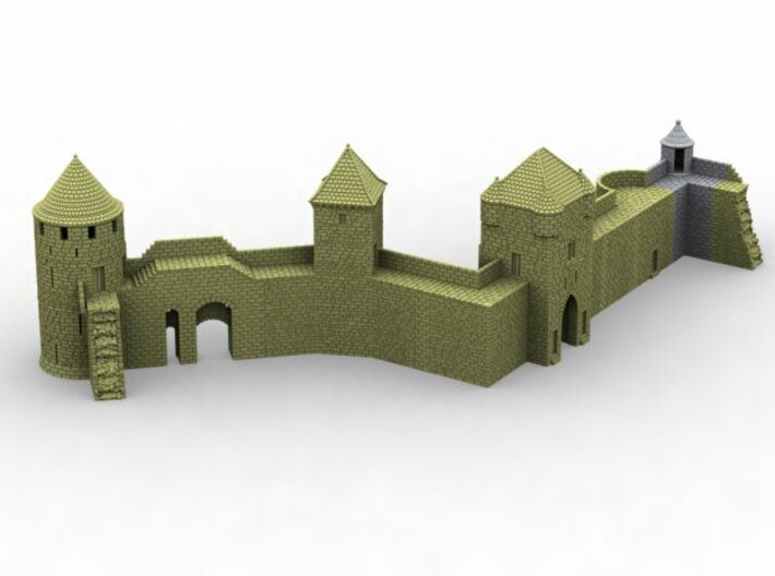 NF4 Modular fortified wall 3d printed