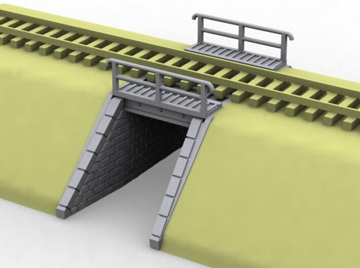 NPTR1 Railway bridges on road 3d printed