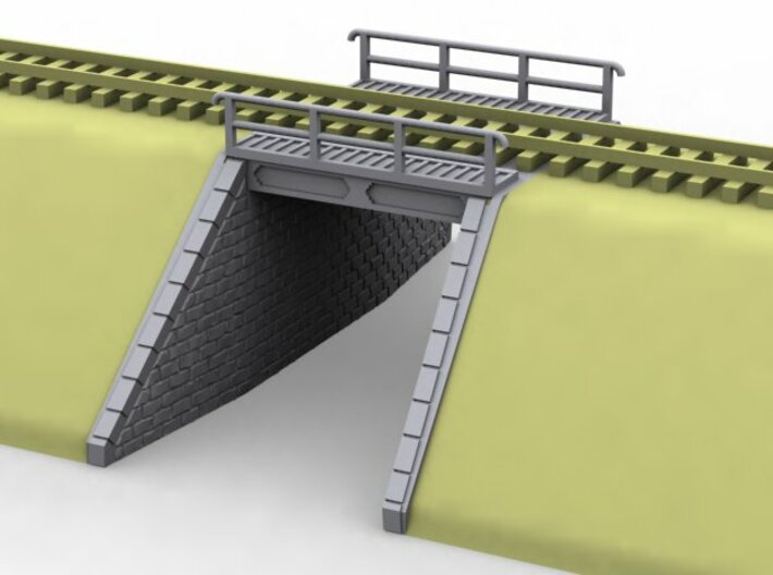 NPTR5 Railway bridges on road 3d printed