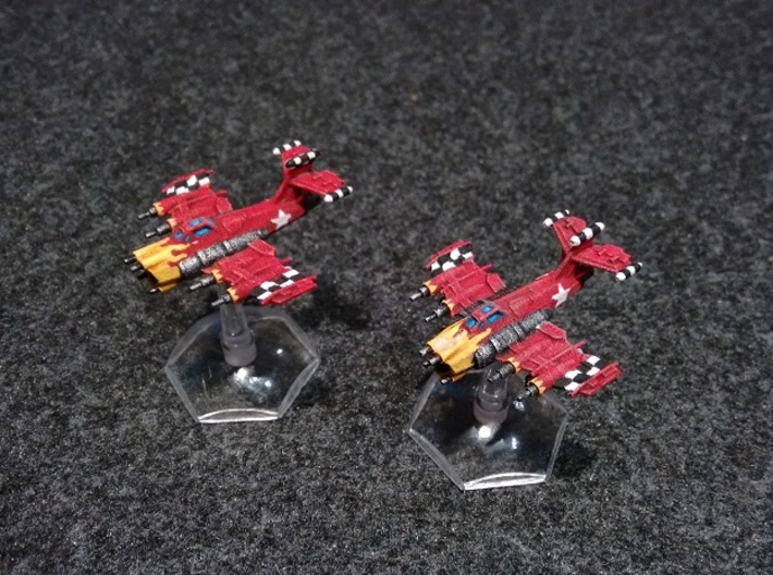 6mm Greenskin Fighter Bombers (x4) 3d printed