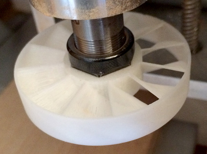 ER-11 Prop-Nut Collet Nut Fan CNC Chip Blower 3d printed ER-11 collet nut prop nut