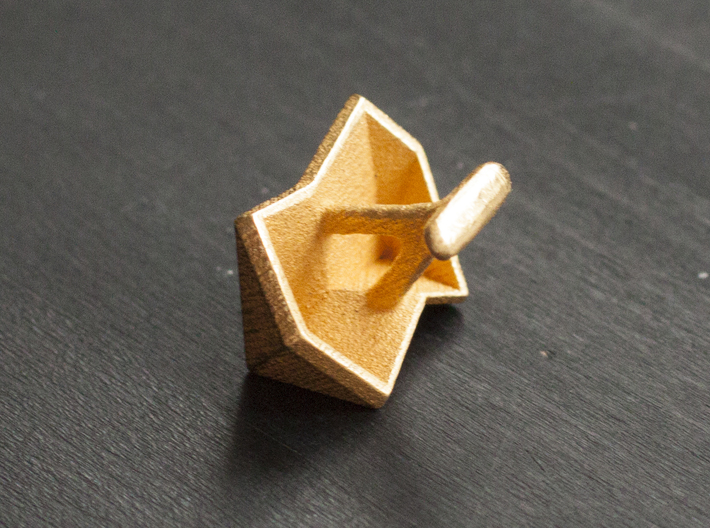 Cufflinks The Knot 3d printed 