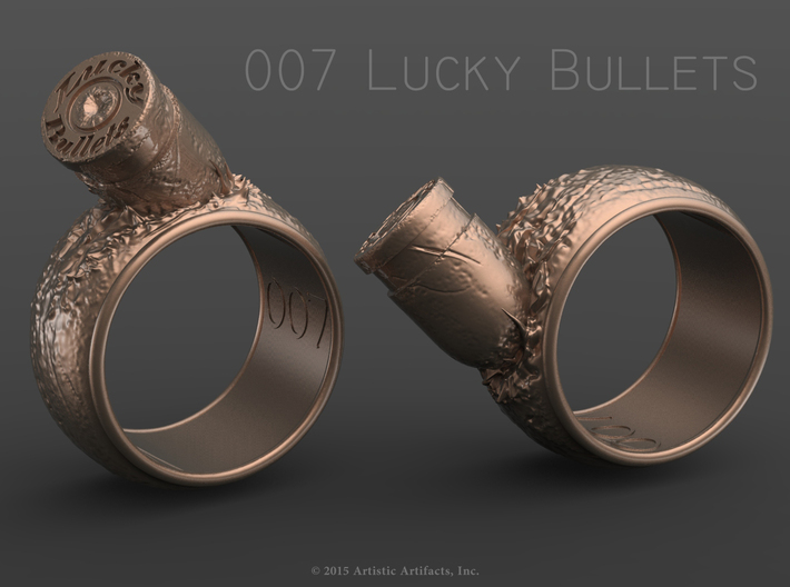 007 Lucky Bullets -Size 8 3d printed