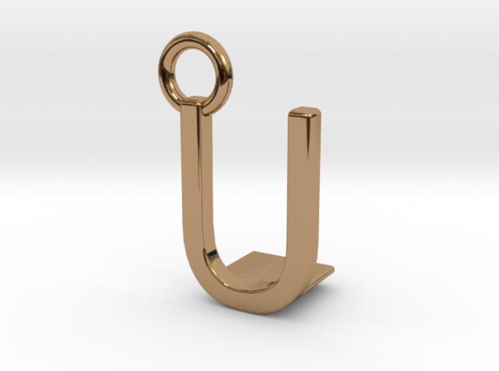Two way letter pendant - LU UL 3d printed