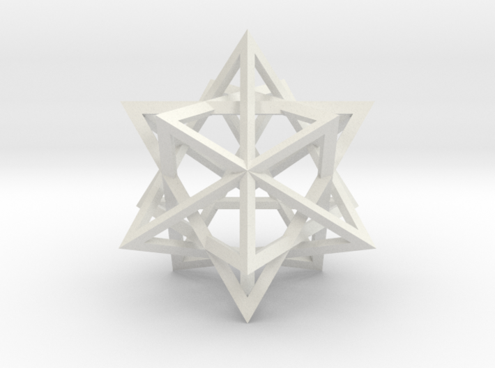 Tetrahedron 4 Compound 3d printed