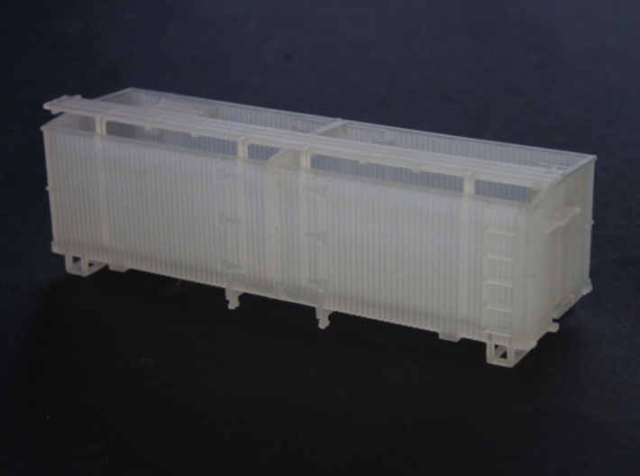 HOn3 25ft Reefer, with roof hatches 3d printed 