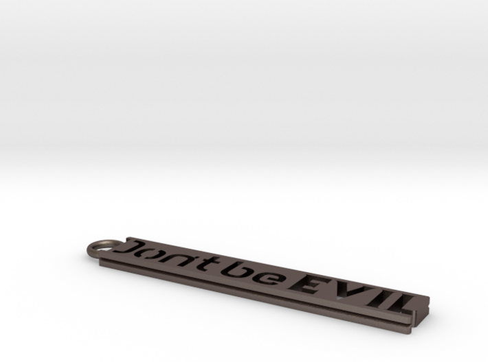 Don't be Evil Simple Keychain 3d printed