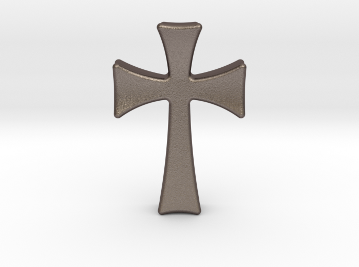 Germanic Cross Pendant, 45mm Tall 3d printed