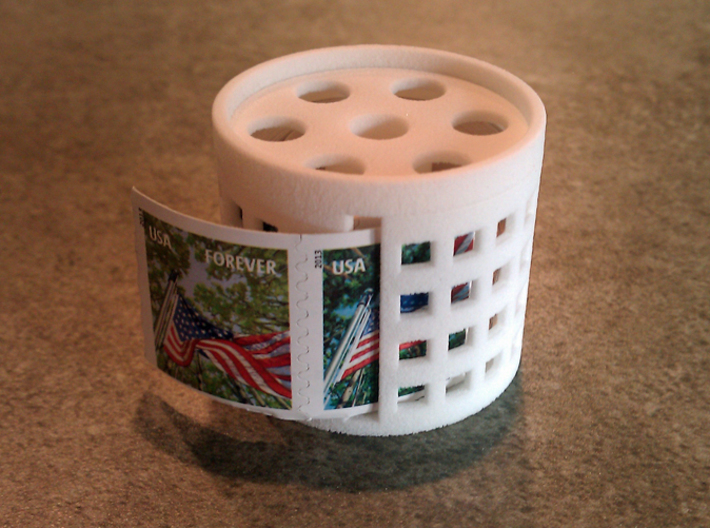 stamp roll dispenser The Postmaster 3d printed