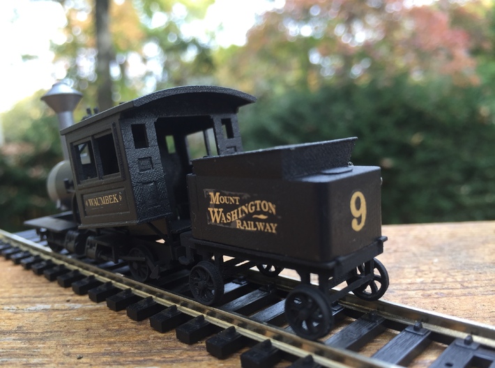Mount Washington Cog Railway Modern Tender - HO 3d printed