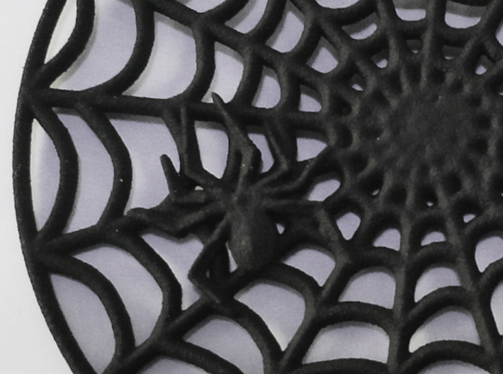 Spiderweb Pendant 3d printed 