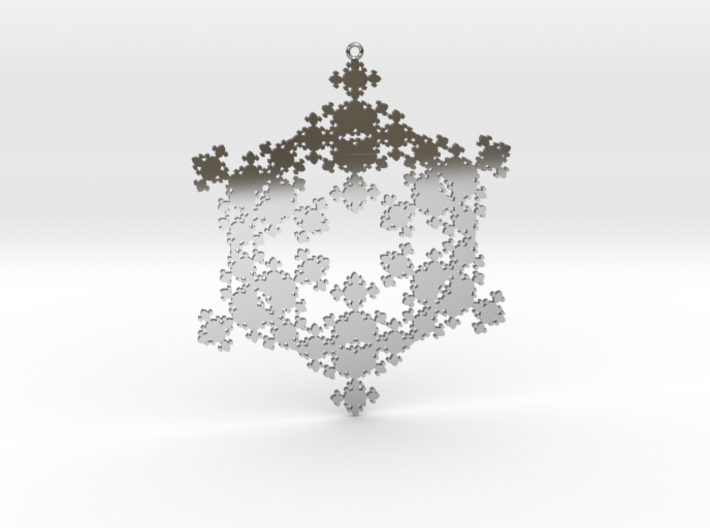 Snowflake Fractal 1 Customizable 3d printed