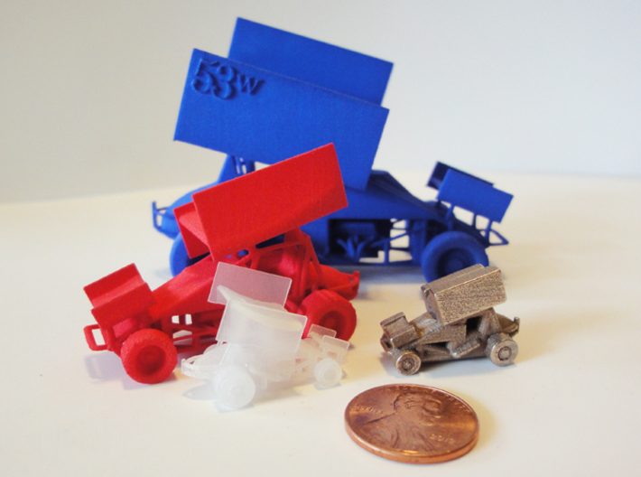Sprint Car 1/43 Scale 3d printed Sprint car models currently available.