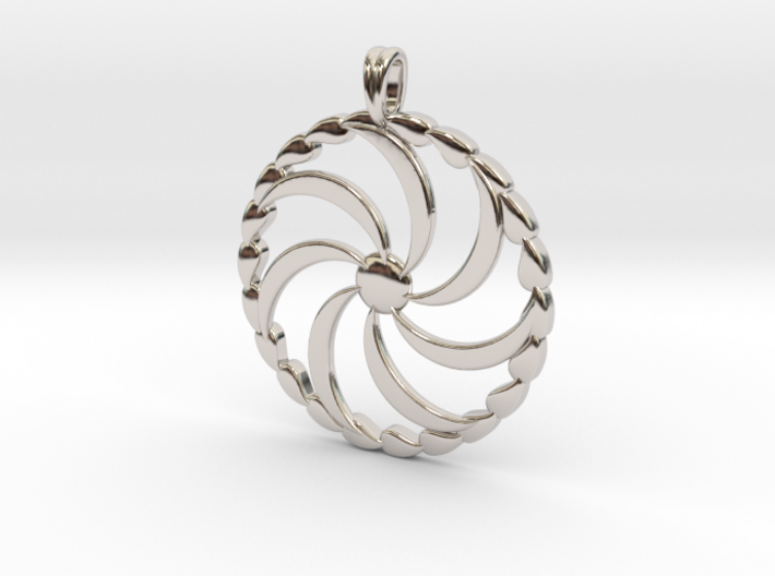 Borjgali Sun Tree Jewelry symbol Pendant. 3d printed