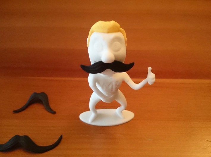 Movember Mike Body 3d printed 
