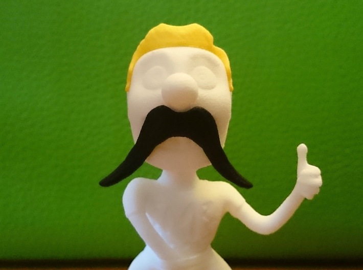 Movember Mike Body 3d printed 