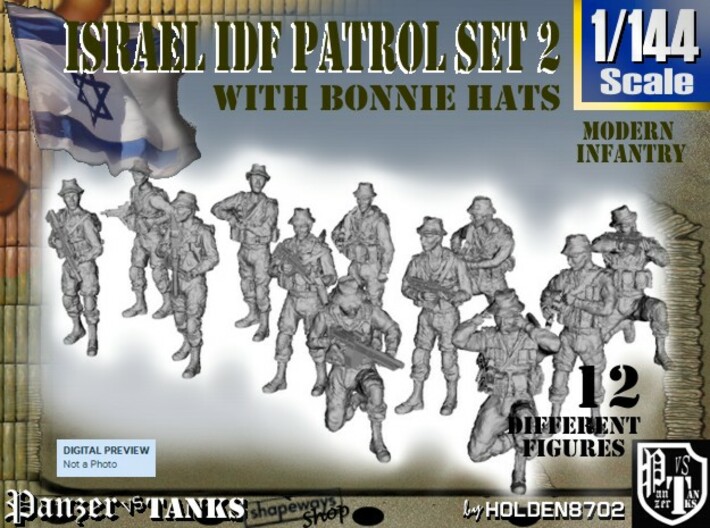 1-144 IDF BONNIE PATROL SET 2 3d printed