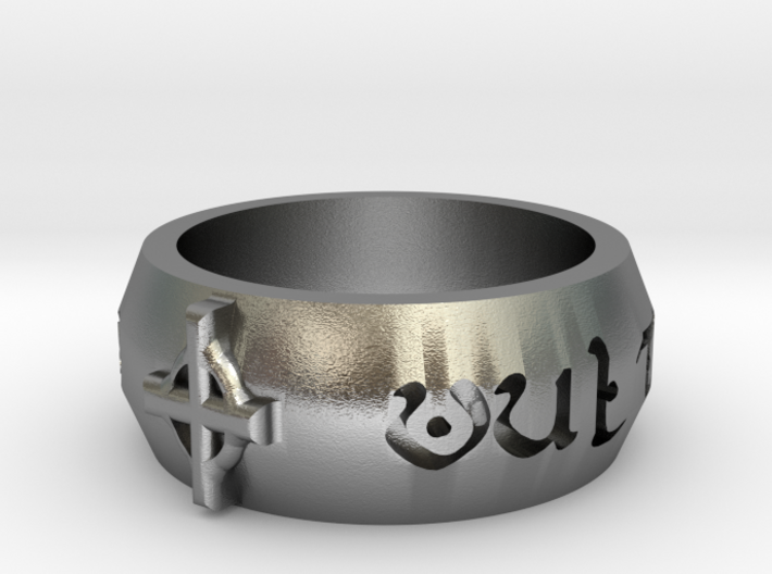 Deus Vult Ring Beta 3d printed