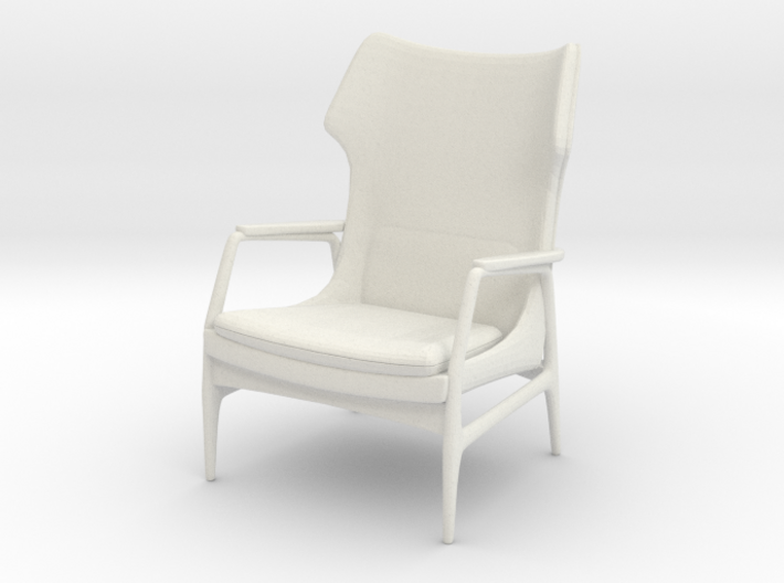 1:24 Mid-Century Lounge Chair 3d printed