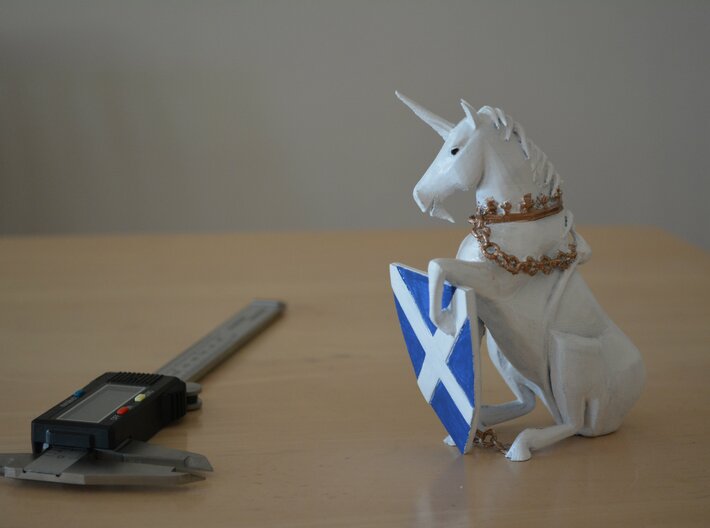 Unicorn 3d printed Example printed on our own 3d printer and painted, not printed by Shapeways