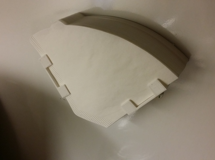 Coffee Filter Paper Holder - Wall Mounted 3d printed image