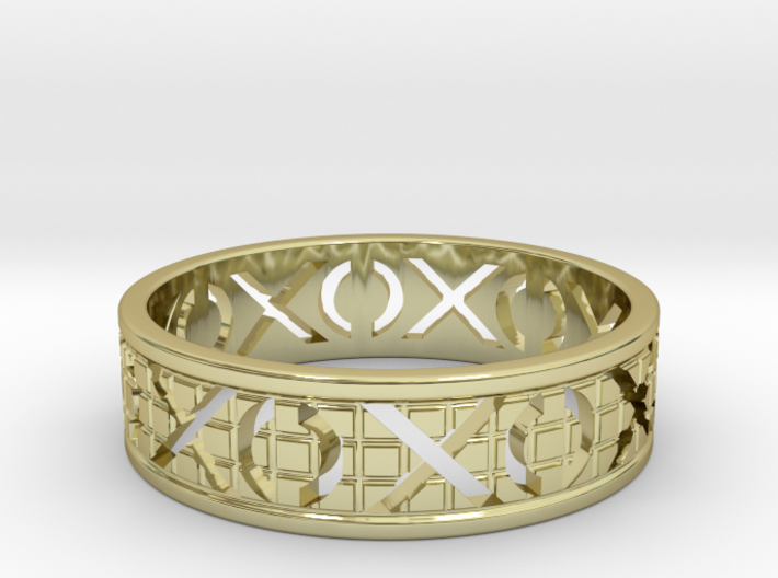 Size 7 Xoxo Ring A 3d printed