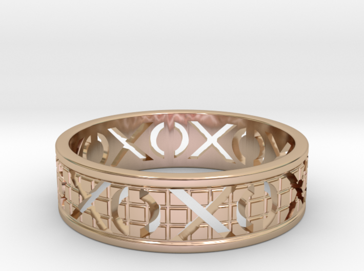 Size 9 Xoxo Ring A 3d printed