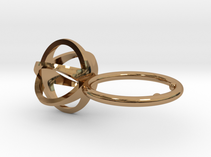3D MINI STAR GLITZ SPARKLE RING - size 8 3d printed