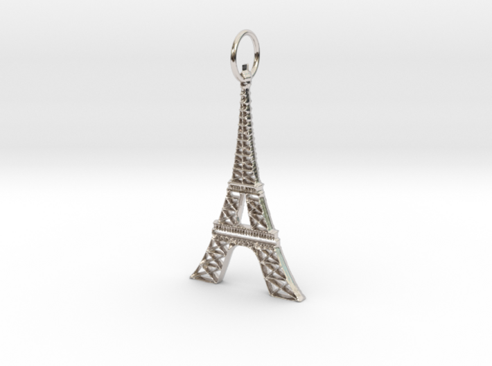 Eiffel Tower Earring Ornament 3d printed
