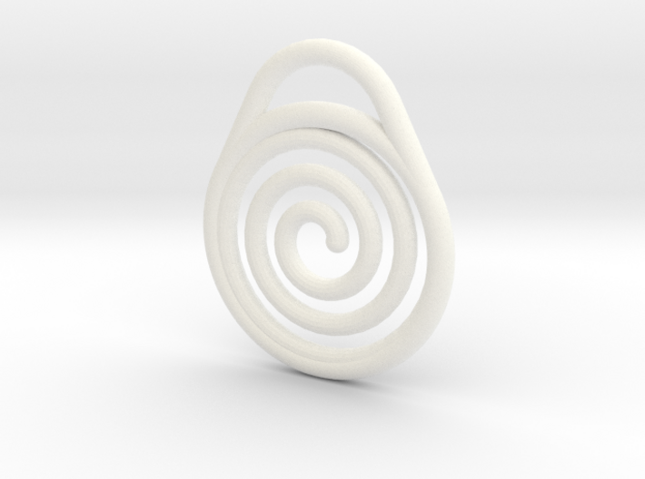 DRAW pendant - hypnotize 3d printed