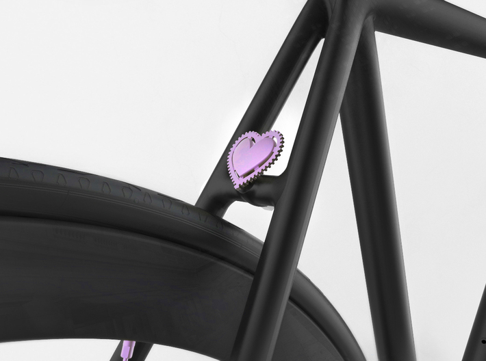 NEW! Fixie Heart NUT, for M6 x1 Screw 3d printed