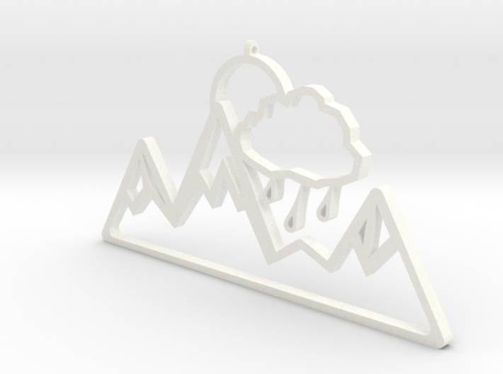 Moutains Pendant by it's a CYN! 3d printed