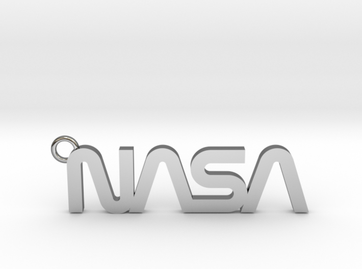 Nasa Keychain 3d printed