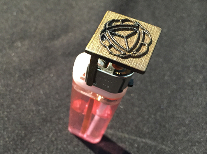 Customizable Lighter Branding Iron 3d printed 