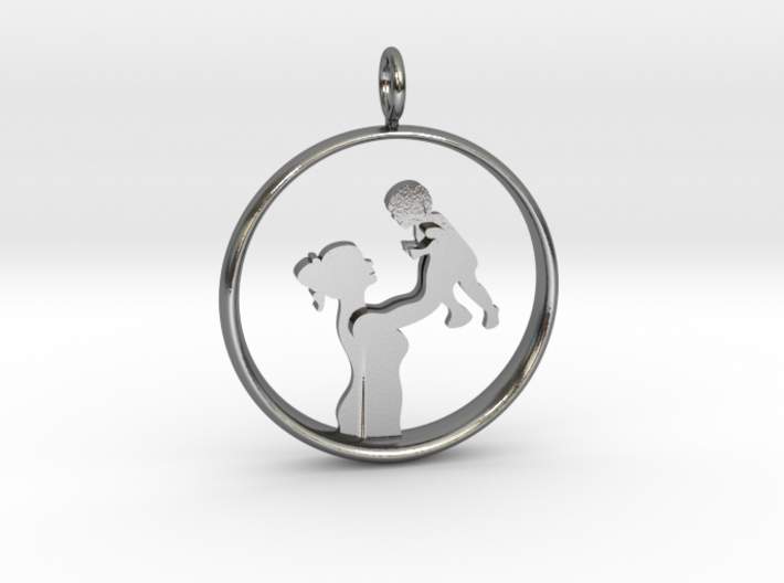 Mother & Son Pendant 1 -Motherhood Collection 3d printed 