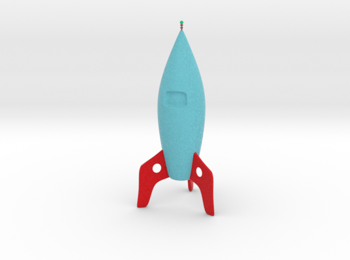 Retro Rocket Ship 3d printed