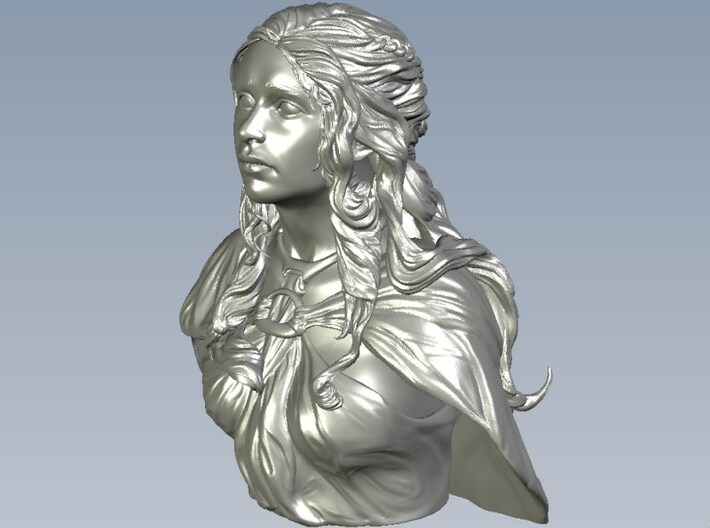 1/9 scale Daenerys Targaryen mother of dragon bust 3d printed 