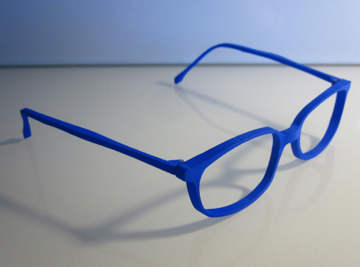 unisex glasses - type 1 3d printed Printed in Royal Blue strong &amp; flexible