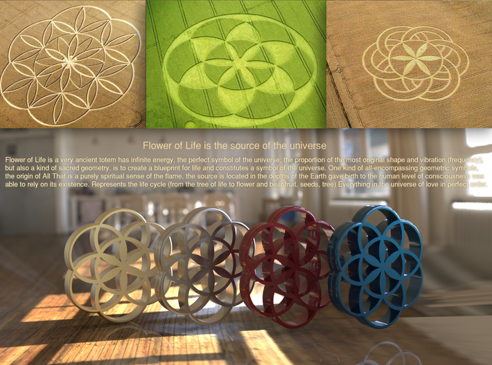 Flower of Life is the source of the universe 3d printed 
