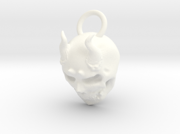 Horny Skull 3d printed