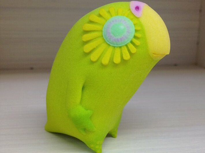 Kakapo (65mm) 3d printed 