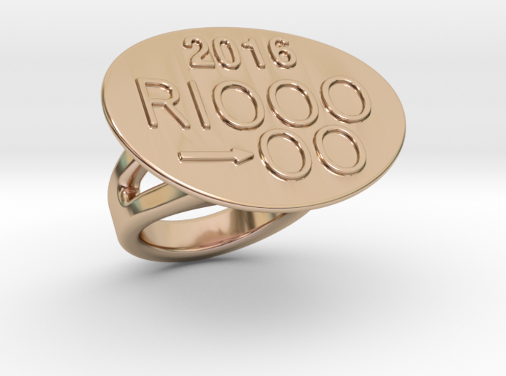 Rio 2016 Ring 18 - Italian Size 18 3d printed