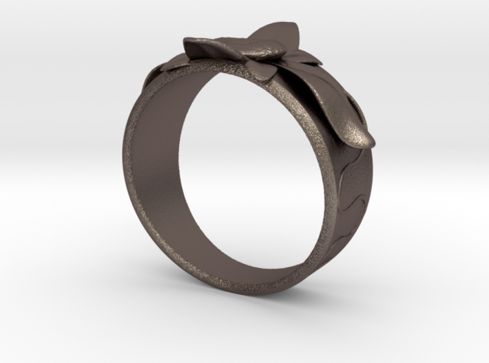 Flower Ring no.10 3d printed