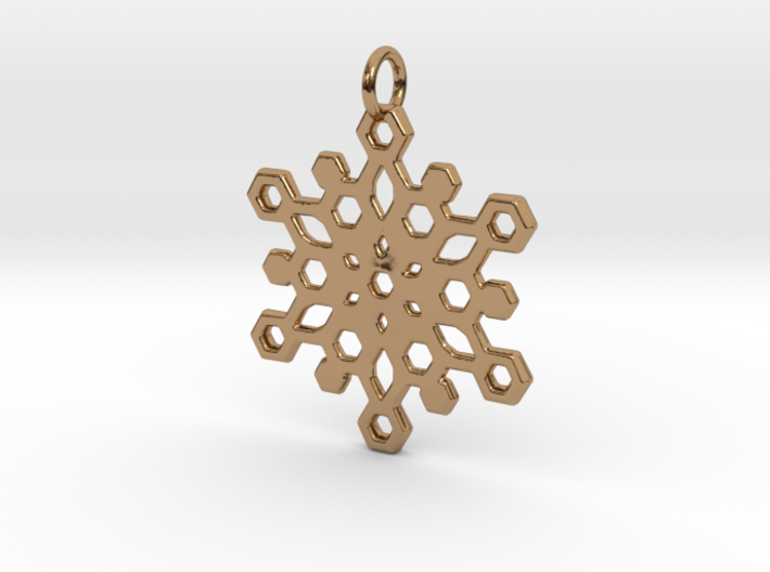 Snowflake Mandala Pendant 3d printed